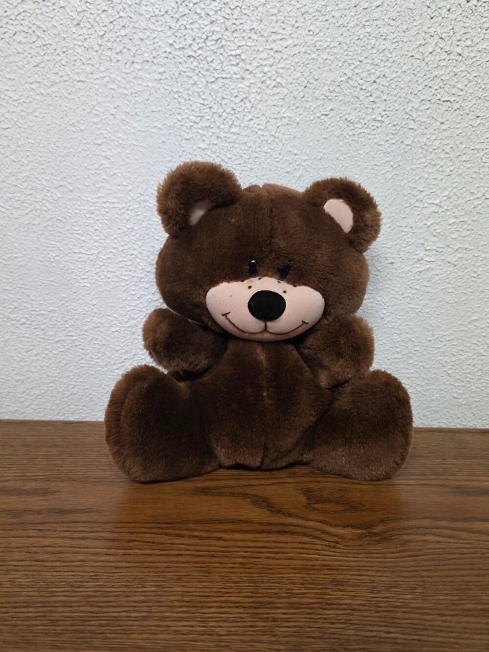 Vintage 11" Plush Brown Bear Hand Puppet By Applause 1986